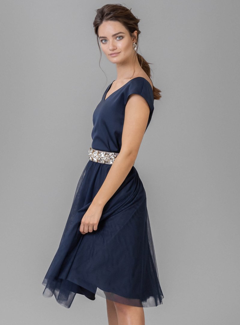 Brautjungfernkleid dunkelblau