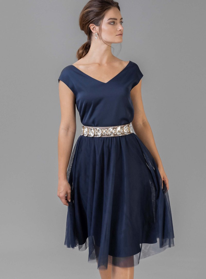 Cocktailkleid blau Tüll
